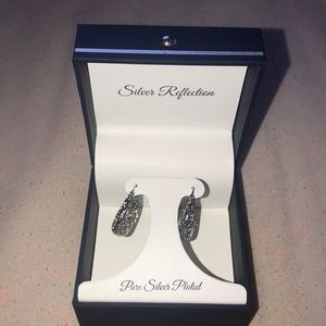 pure silver plated earrings